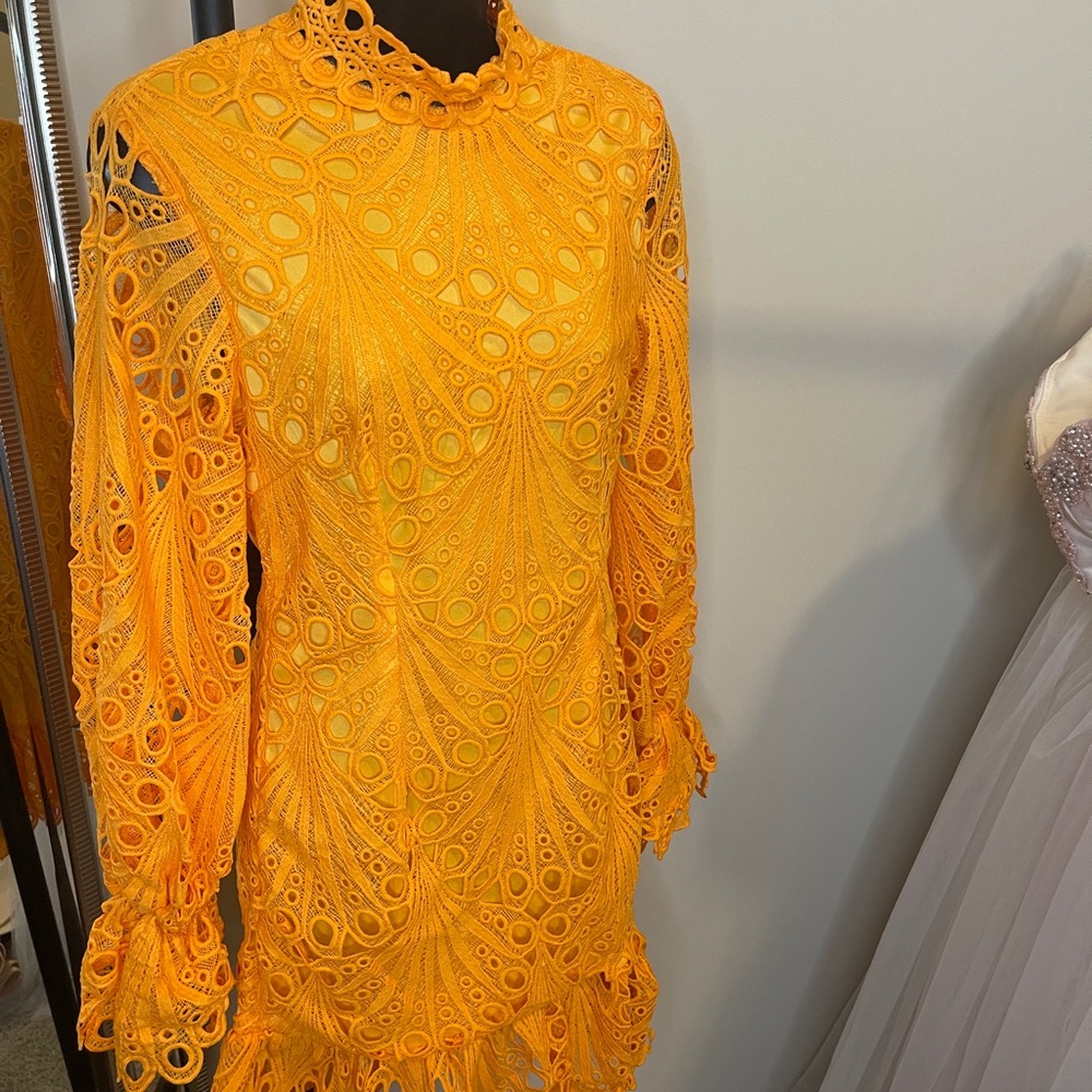 New Orange Pretty Little Things Dress Size 4